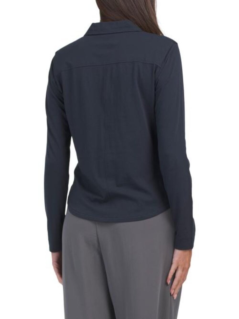 LILLA P Split Collar Button Down Shirt - Picture 2 of 3
